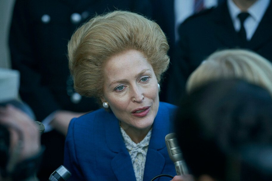 Gillian Anderson as Margaret Thatcher season 4 The Crown