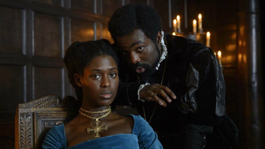 jodie turner-smith and Paapa Essiedu as anne and george boleyn