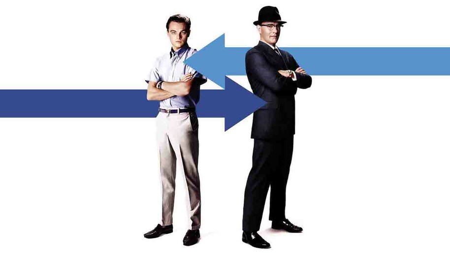 Leonardo Dicaprio in catch me if you can