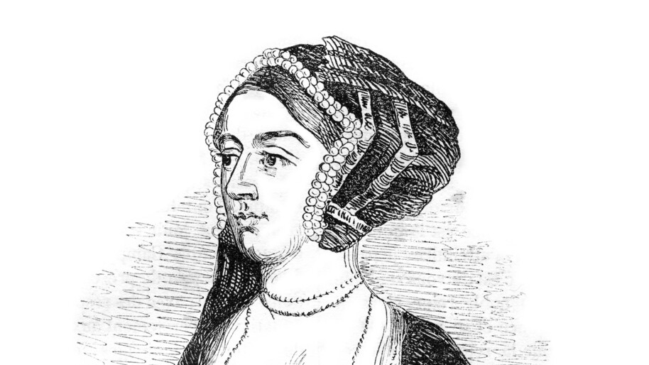 an old drawing of Anne Boleyn