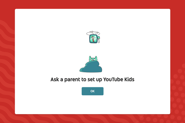 Sign up step two of YouTube Kids Freesat