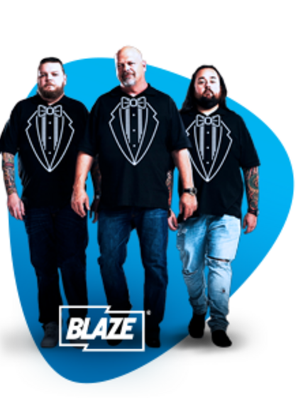 BLAZE homepage blue plectrum Pawn Stars Jan24