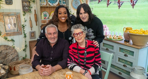 The Great British Bake Off hosts and judges