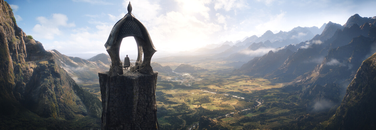 lord of the rings: the rings of power landscape banner