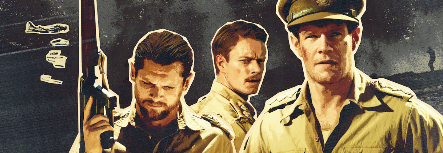 Connor Swindell, Alfie Allen and Jack O'Connell in SAS Rogue Heroes