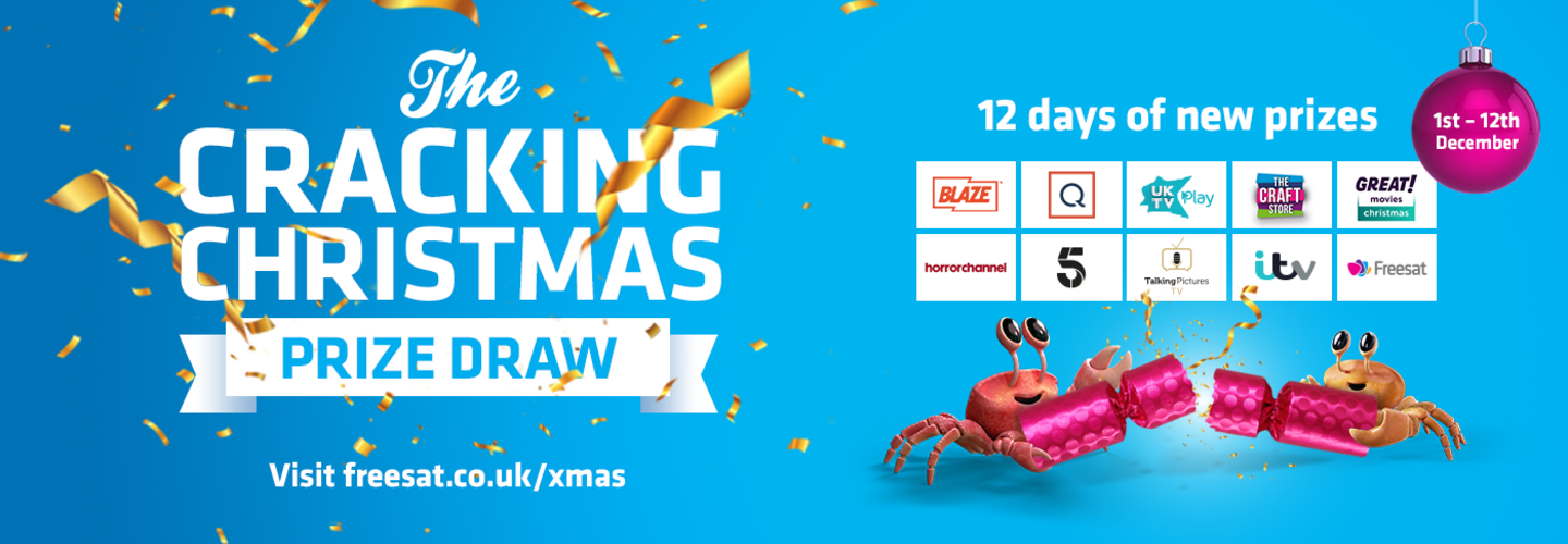 Freesat Cracking Christmas Prize Draw asset banner