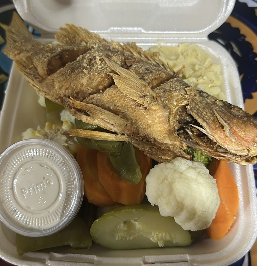 Fried Fish w/ Steamed Vegetables 