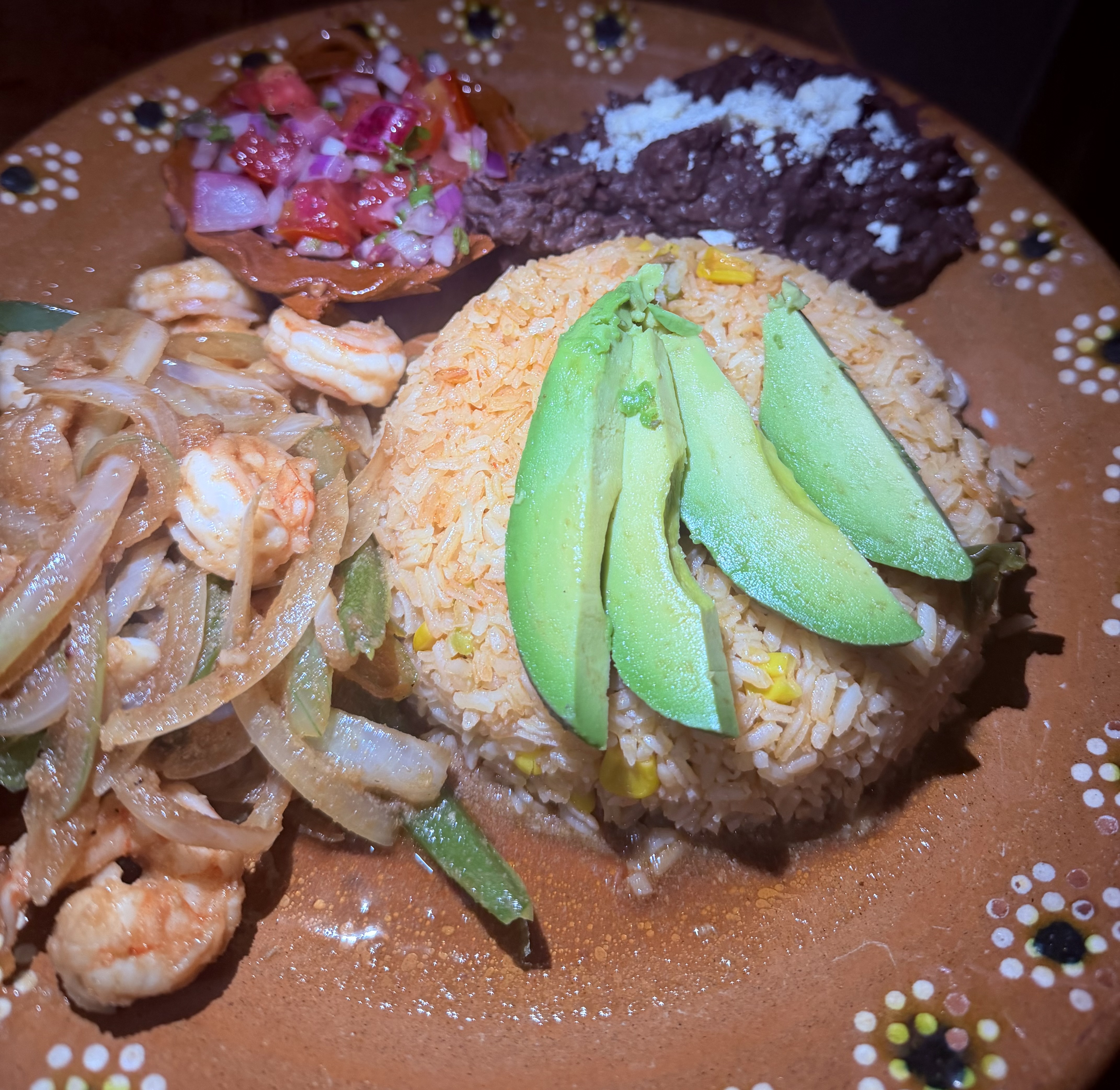 Shrimp Fajitas with Mexican Rice 