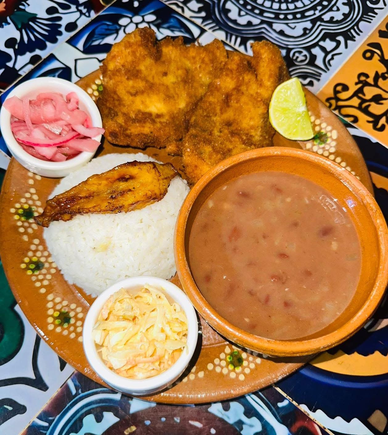 Fish Fillet with Stew beans and White Rice