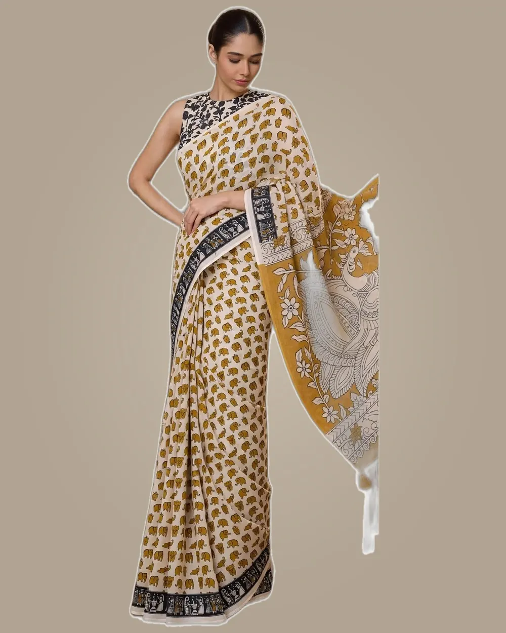 Digital Print Soft Cotton Regular Sarees