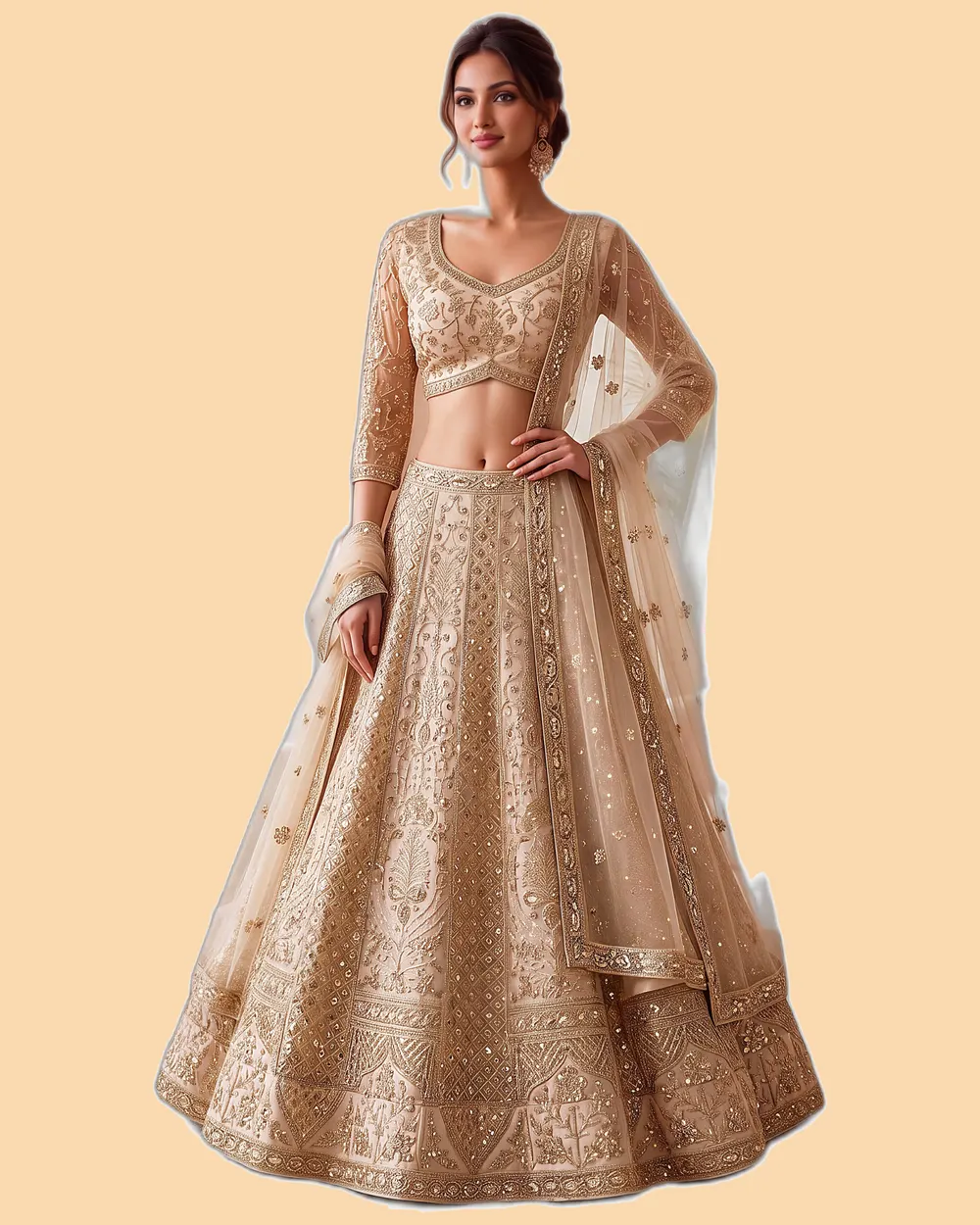 Royal Elegance Heavy Work Luxurious Net Designer Dresses