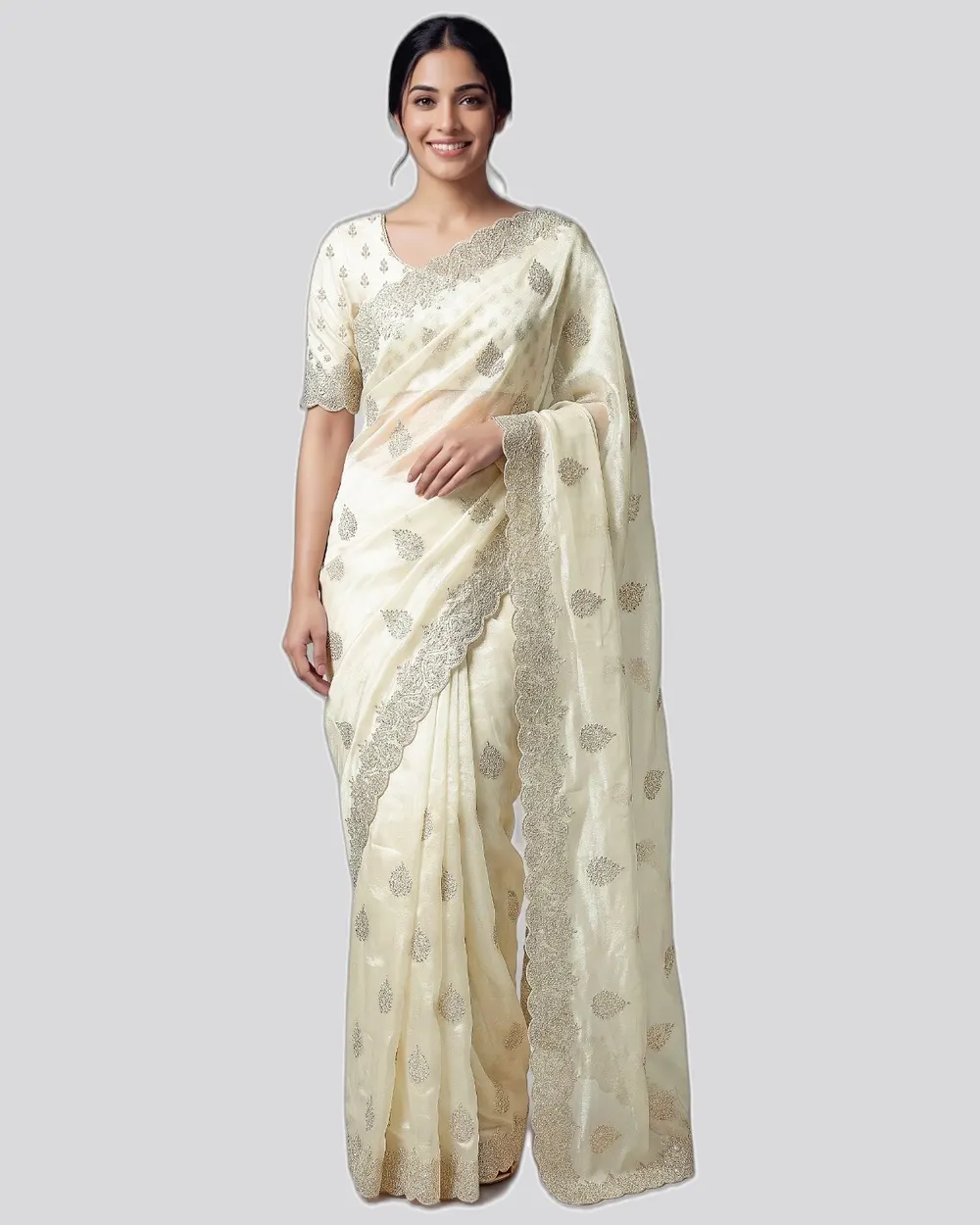 Icloth V19 Classical Fandy Chiffon Sarees
