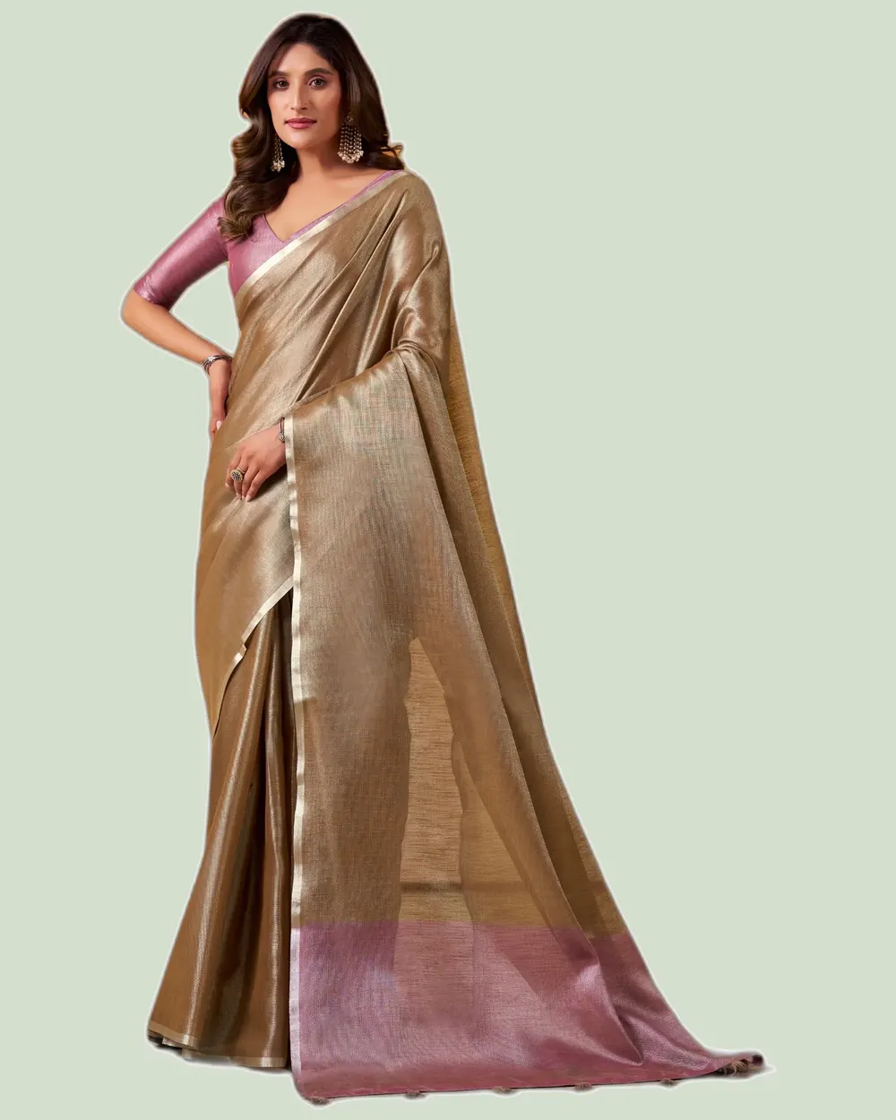 Anvika Light Edition Tissue Silk Sarees