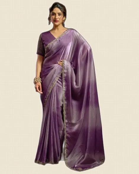 Sudha Fendy Satin Digital Print Sarees