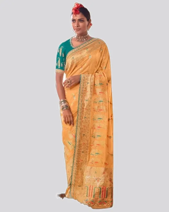 Classical Zari Premium Dollo Fabric Designer Sarees