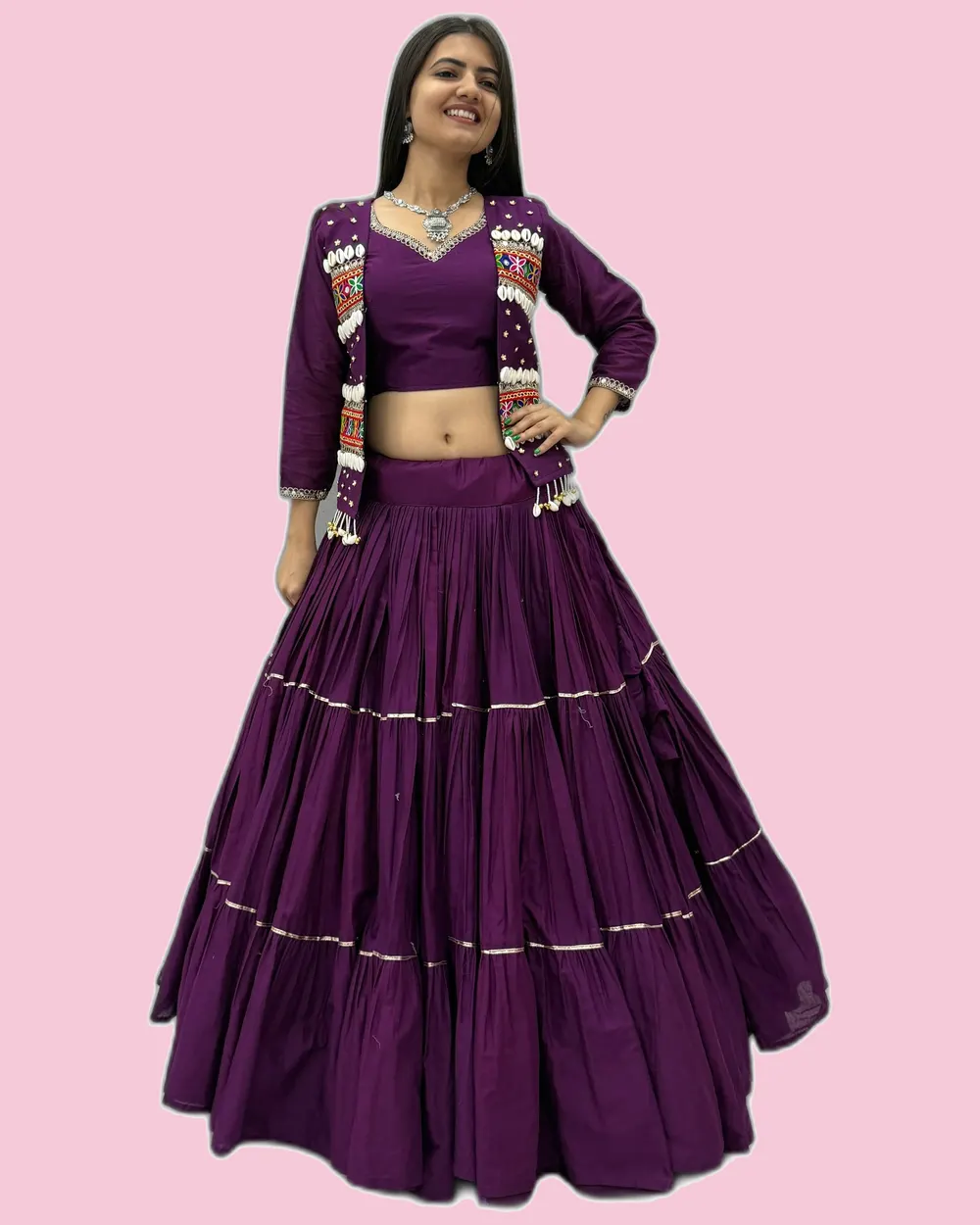 Navratri Special Dandiya Hand Work Lehengas