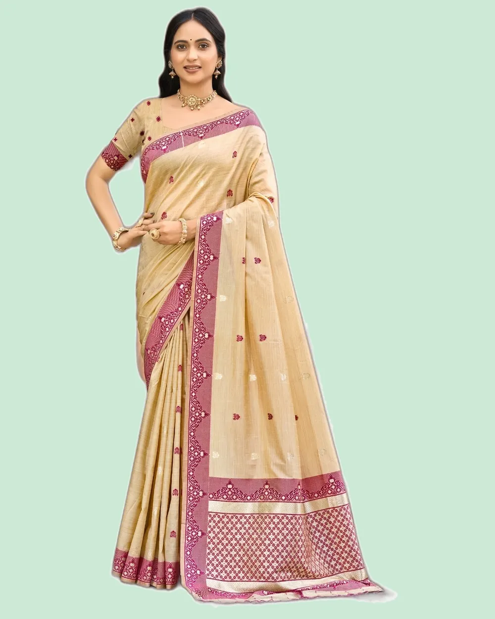Assam Silk Handloom Weaving Classical Sarees