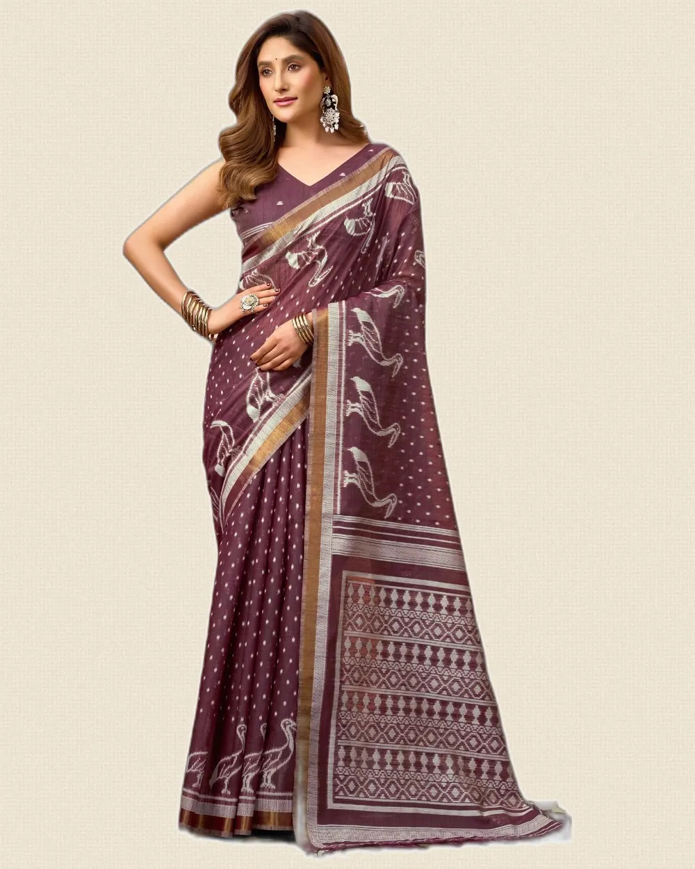 Premium Cotton Jhallar Comfortable Sarees