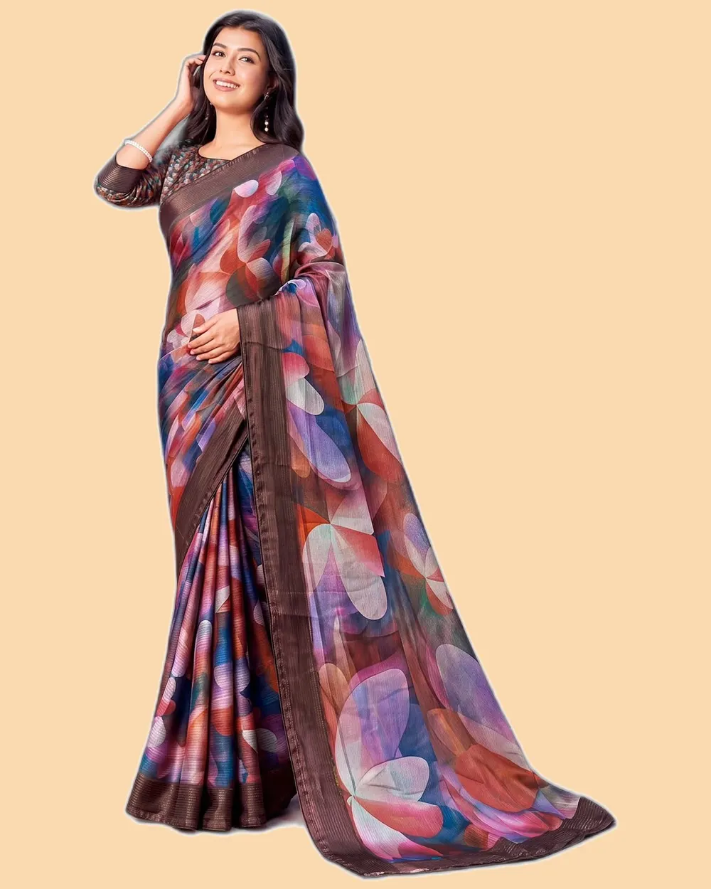Glamorous Siya Silk Digital Print Regular Sarees