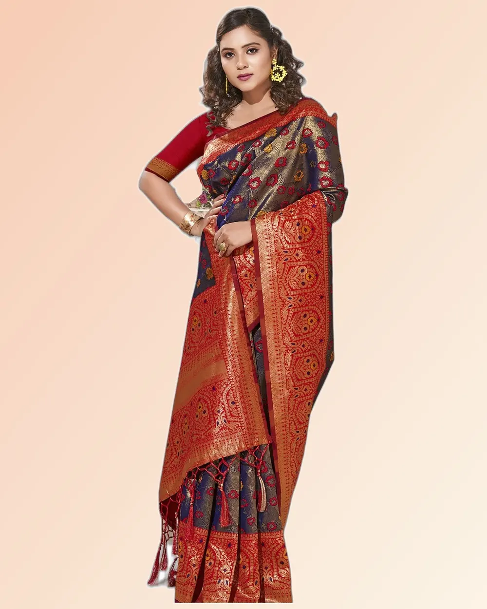 Radiant Shining Patola Silk Broad Border Sarees