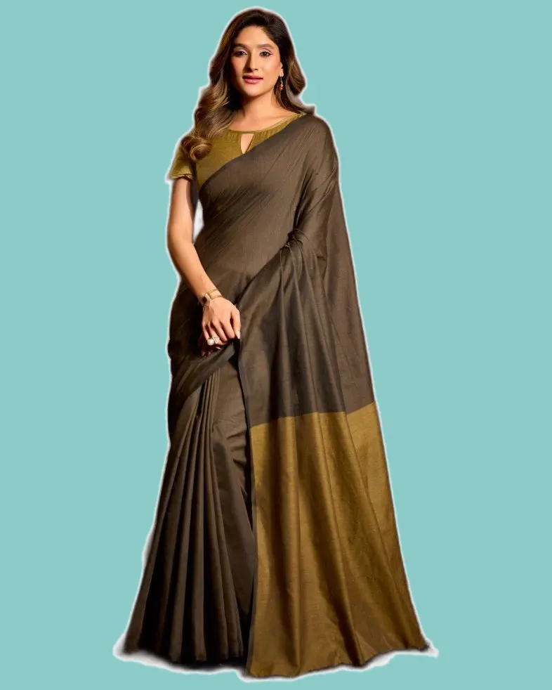 Elegant Mal Cotton Contrast Pallu Sarees