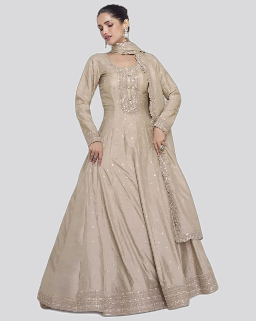 Rich Look Premium Silk Long Gowns