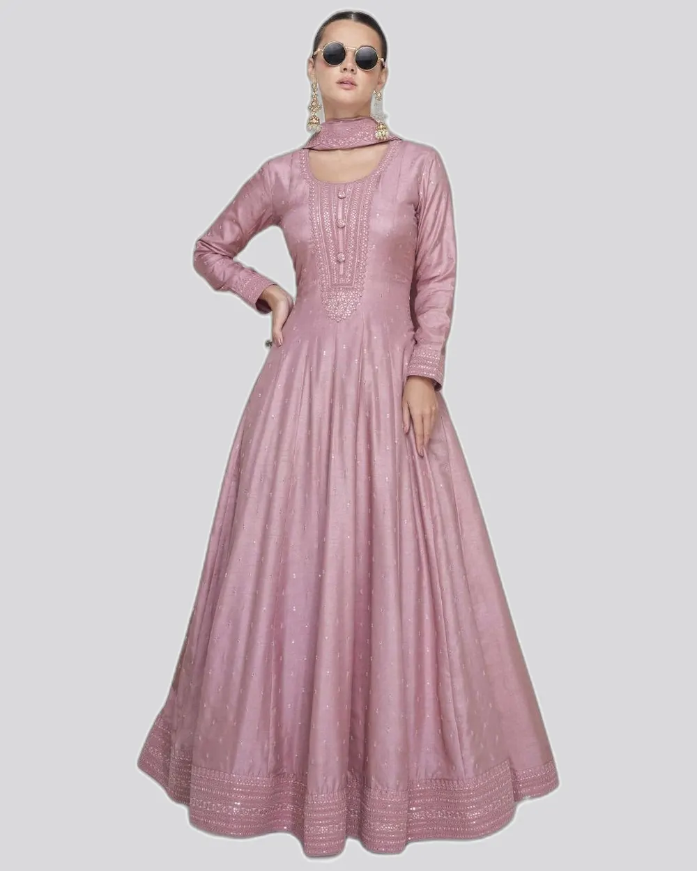Rich Look Premium Silk Long Gowns