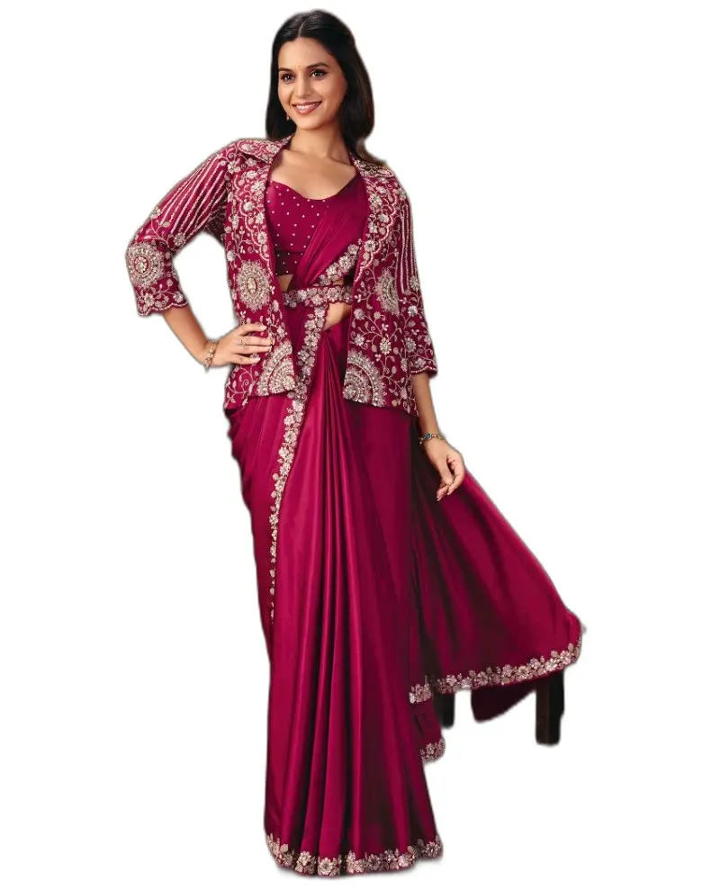 Party Wear Designer Drape Sarees