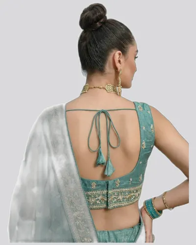 Premium Chiffon Embroidered Heavy Work Lehengas — image 3