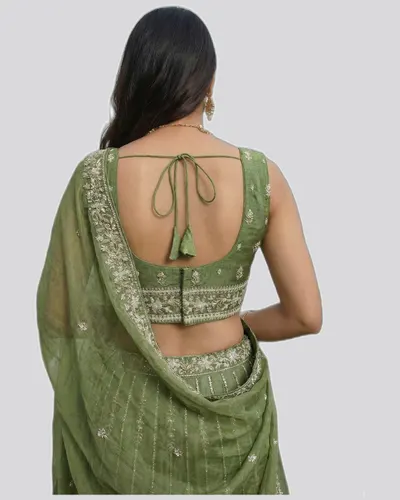 Premium Chiffon Embroidered Heavy Work Lehengas — image 3