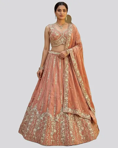 Premium Chiffon Embroidered Heavy Work Lehengas