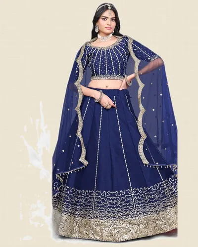 Mehvish V36  Art Silk Designer Lehengas — image 5