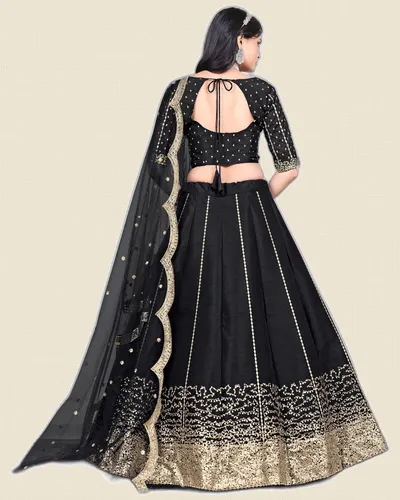 Mehvish V36  Art Silk Designer Lehengas — image 2
