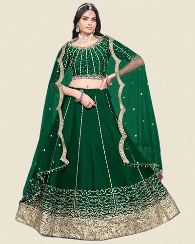 Mehvish V36  Art Silk Designer Lehengas