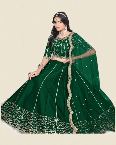 Mehvish V36  Art Silk Designer Lehengas — image 3