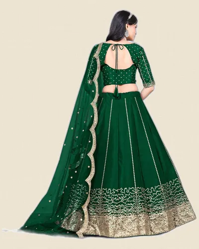 Mehvish V36  Art Silk Designer Lehengas — image 2