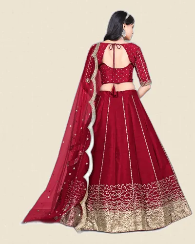 Mehvish V36  Art Silk Designer Lehengas — image 2