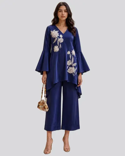 Pure Natural Crape Western Suit — image 4