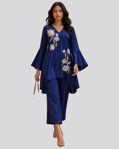 Pure Natural Crape Western Suit — image 3