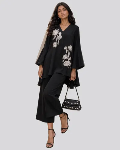 Pure Natural Crape Western Suit — image 2