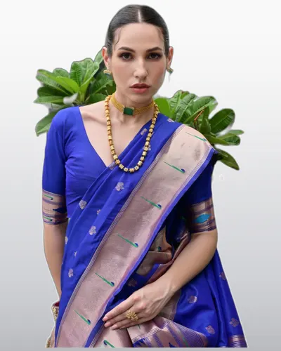 Peshwai Vol-1 Paithani Banarasi Silk Rich Pallu Sarees — image 2