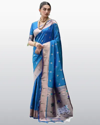 Peshwai Vol-1 Paithani Banarasi Silk Rich Pallu Sarees