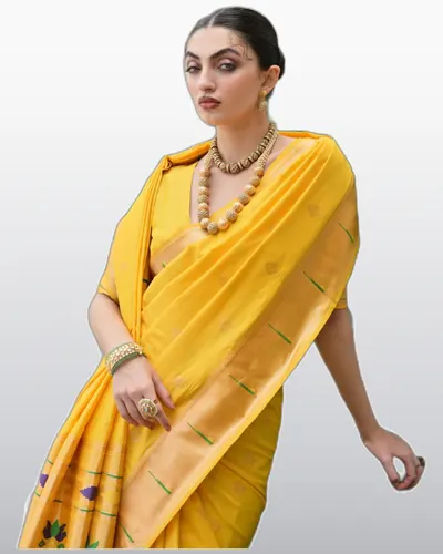 Peshwai Vol-1 Paithani Banarasi Silk Rich Pallu Sarees — image 2