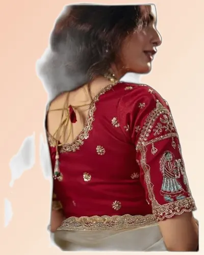 Virasat V1 Handwork Motif Border Detailed  Sarees — image 4