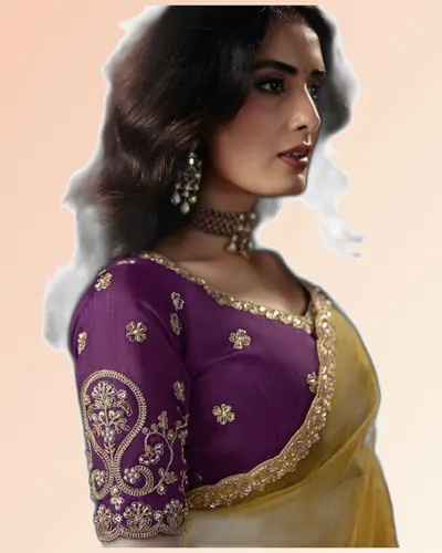 Virasat V1 Handwork Motif Border Detailed  Sarees — image 2