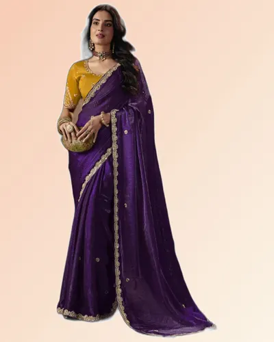 Virasat V1 Handwork Motif Border Detailed  Sarees