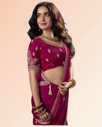 Virasat V1 Handwork Motif Border Detailed  Sarees — image 2