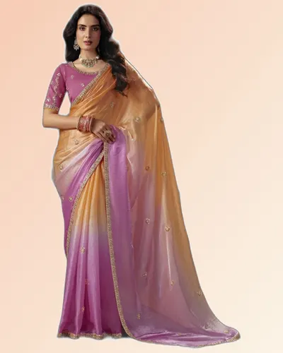Virasat V1 Handwork Motif Border Detailed  Sarees