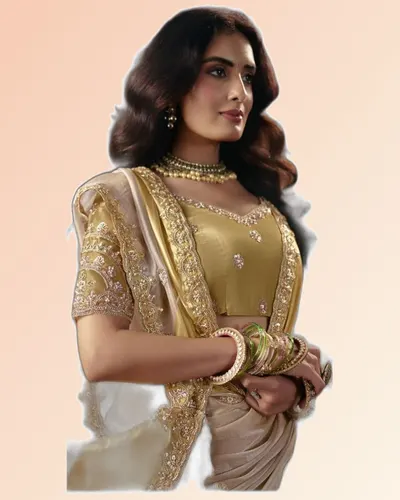 Virasat V1 Handwork Motif Border Detailed  Sarees — image 2