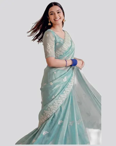 Icloth V19 Classical Fandy Chiffon Sarees — image 2